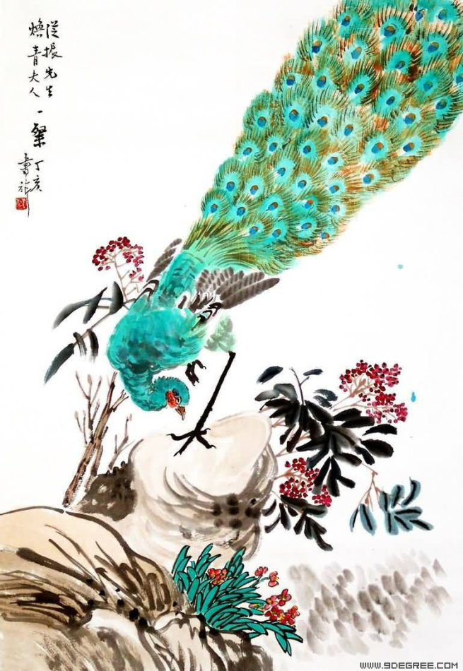 现代画家张书旗中国画艺术作品