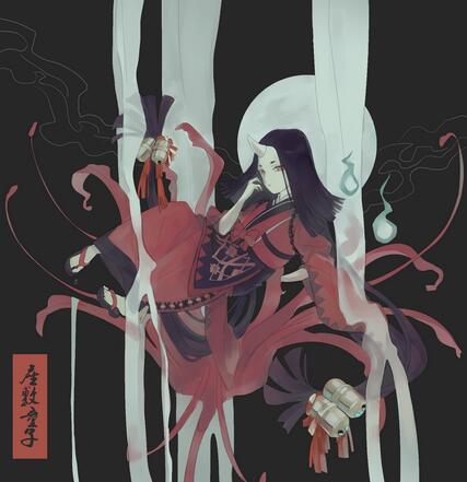 阴阳师式神座敷童子同人画壁纸