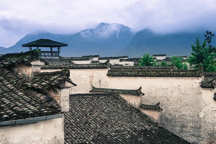 古建筑，一片瓦，遮风挡雨