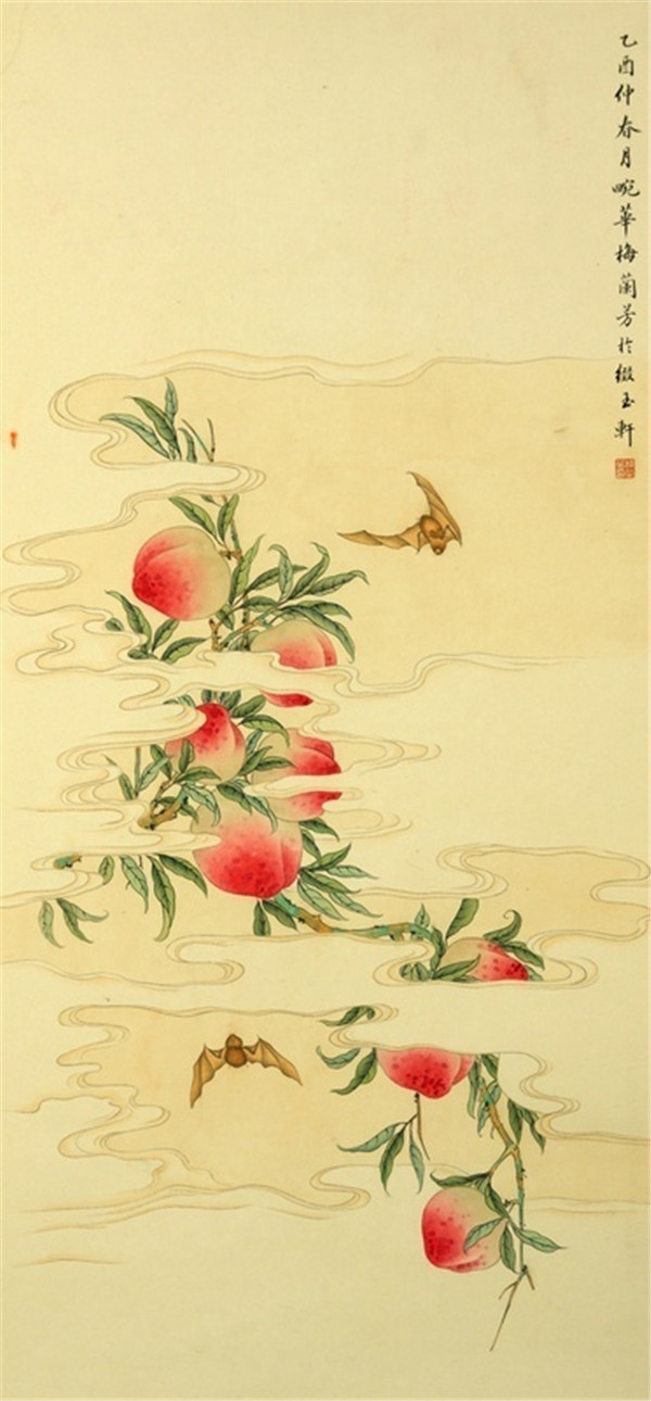 梅兰芳艺术大师国画欣赏《福寿》