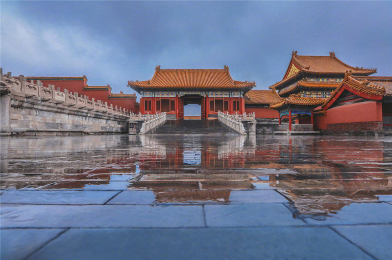 雨后故宫洗尽铅华的紫禁城