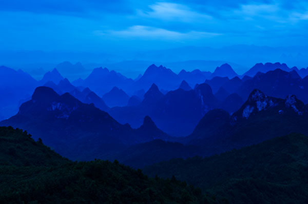 桂林市尧山美丽风景摄影