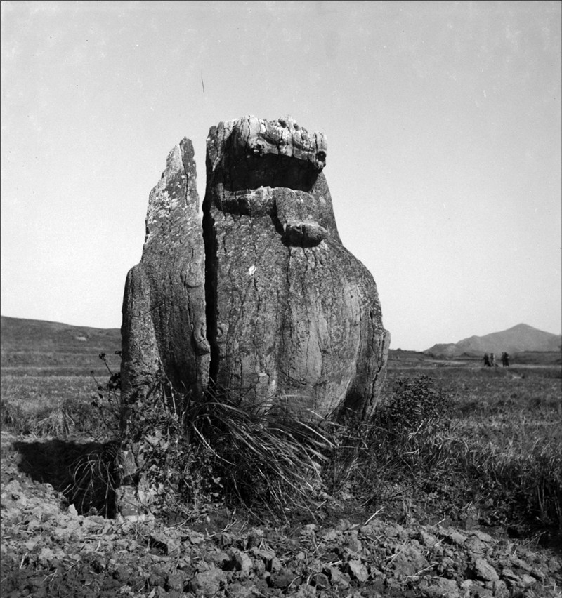 1945年南京南朝陵墓时刻老照片