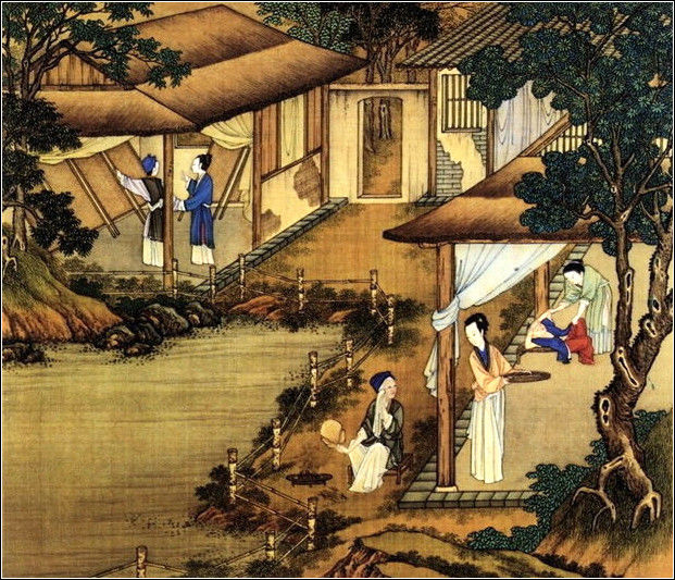 中国24节气古画图，超美国画插画欣赏