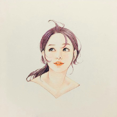 韩国女星手绘插画图片欣赏