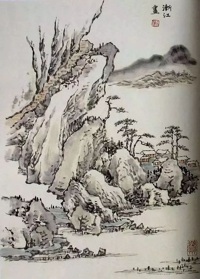 《芥子园画谱》山水集合，精选赏析！