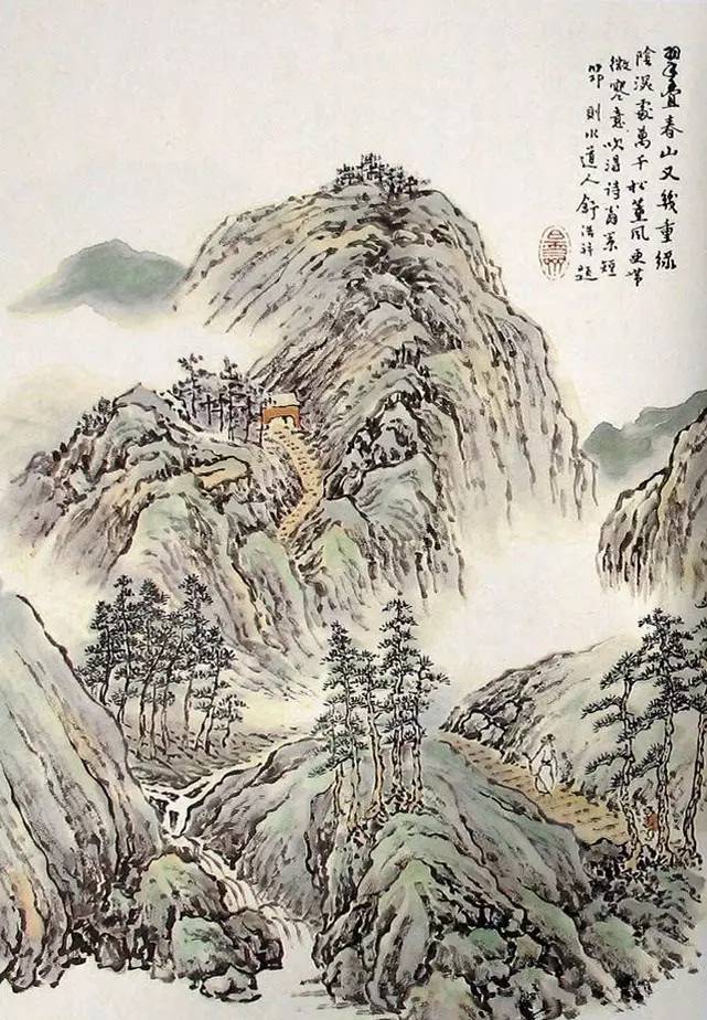 《芥子园画谱》山水集合，精选赏析！