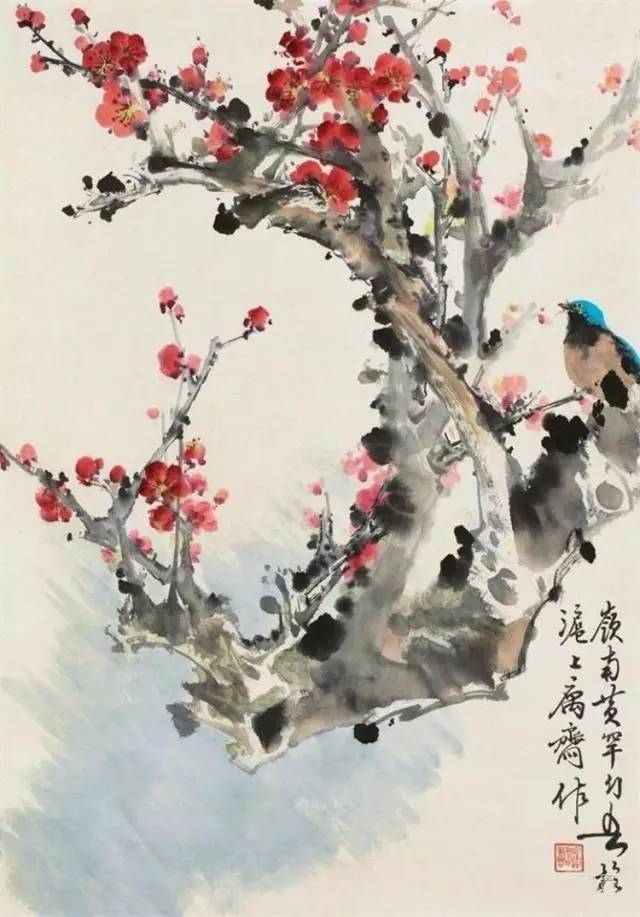 中国国画艺术：绝美花鸟国画图片