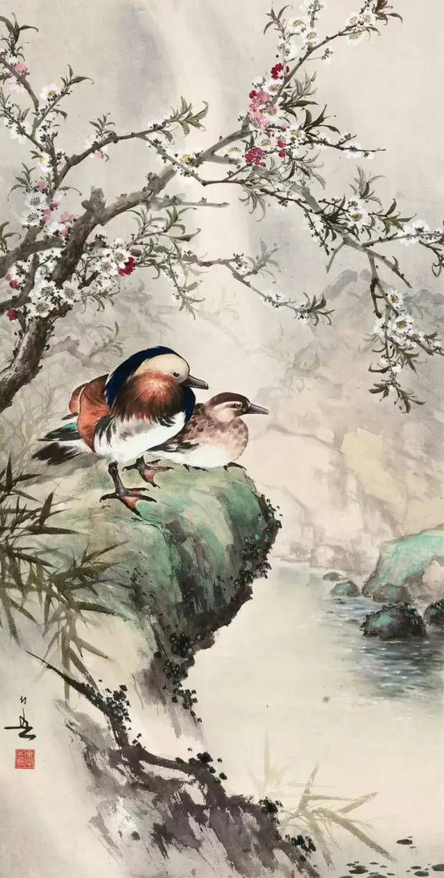 中国国画艺术：绝美花鸟国画图片