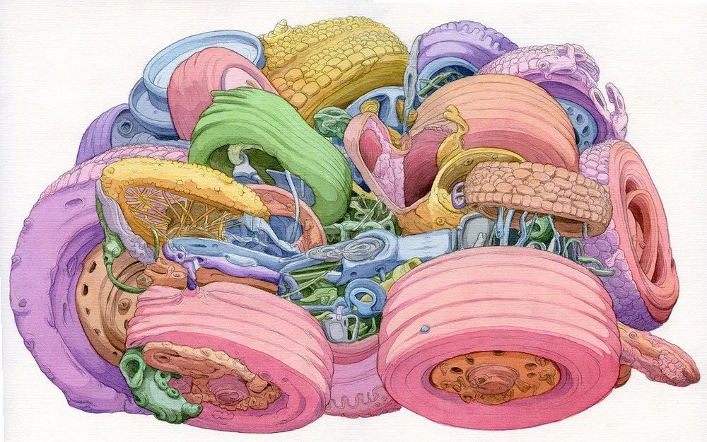 一组天马行空插画作品：看不一样的视觉世界!