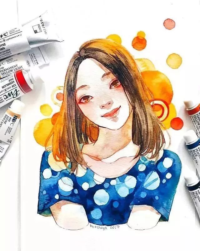 37款唯美水彩插画：不一样的色彩视觉！