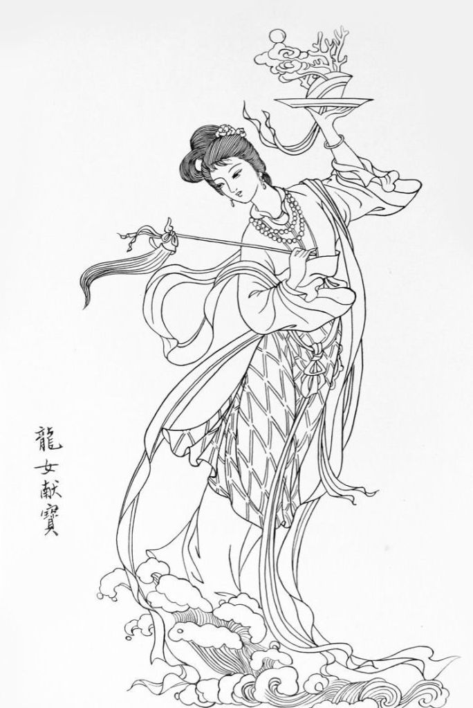 27幅白描仕女图：一笔一画勾勒出仕女美