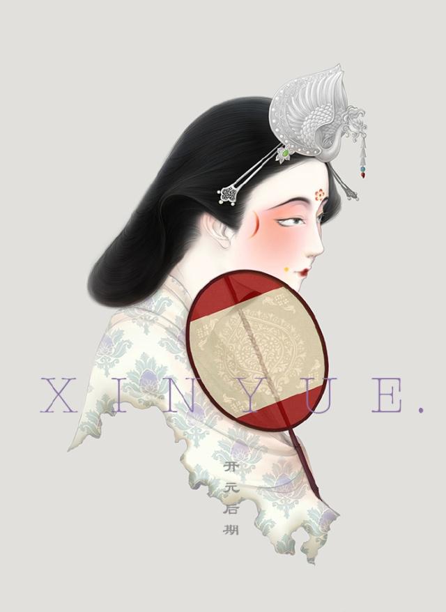 唐朝妆容插画：原来这么美