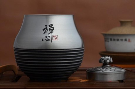 马来西亚款锡器茶叶罐茶具图片