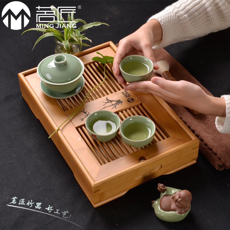 竹制茶海茶台功夫茶具图片5