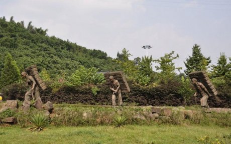 雅安茶马古道雕塑群3