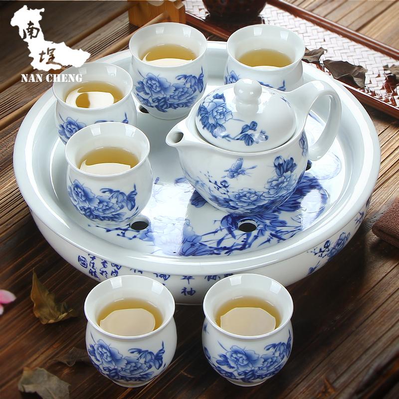 南埕双层陶瓷功夫茶具图片5