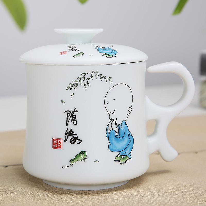 百顺福陶瓷过滤茶杯水杯马克杯茶 (4/4)