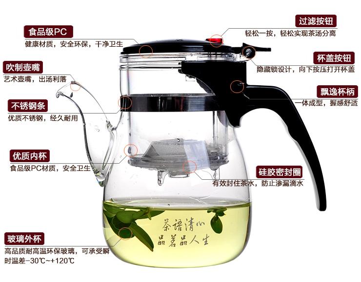 飘逸杯玻璃茶具图片