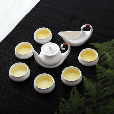 定窑亚光茶具图片2