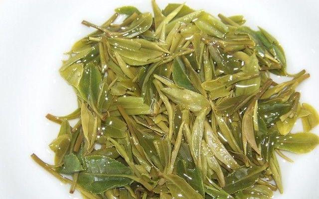 冲泡过后绿茶茶叶图片