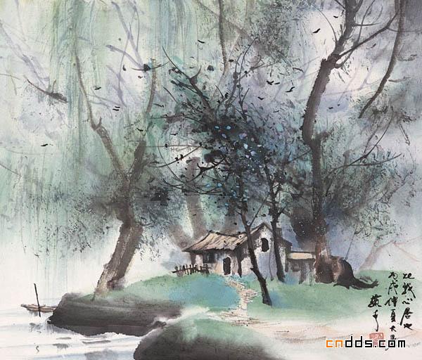 大师冯骥才水墨诗文画欣赏