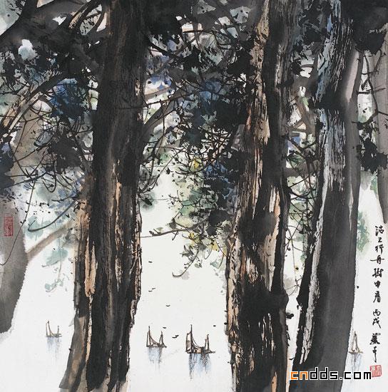 大师冯骥才水墨诗文画欣赏