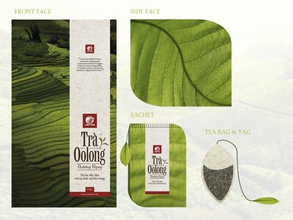 Tre Oolong品牌茶叶特色新颖包装设计