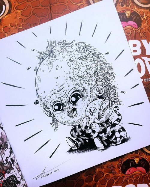 Alex Solis 系列作品「Baby Terrors」Ⅱ绘画欣赏