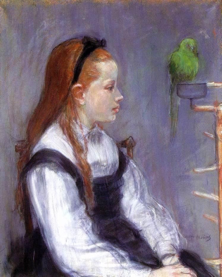 法国画家贝尔特&#183;莫里索(Berthe Morisot)油画作品