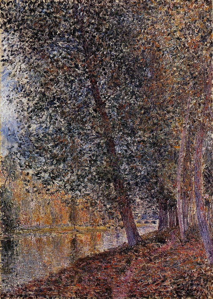 法国画家阿尔弗莱德&#183;西斯莱(Alfred Sisley)风景