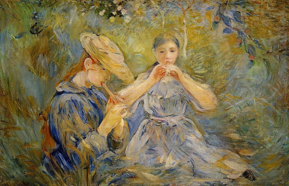 法国画家贝尔特&#183;莫里索(Berthe Morisot)油画作品