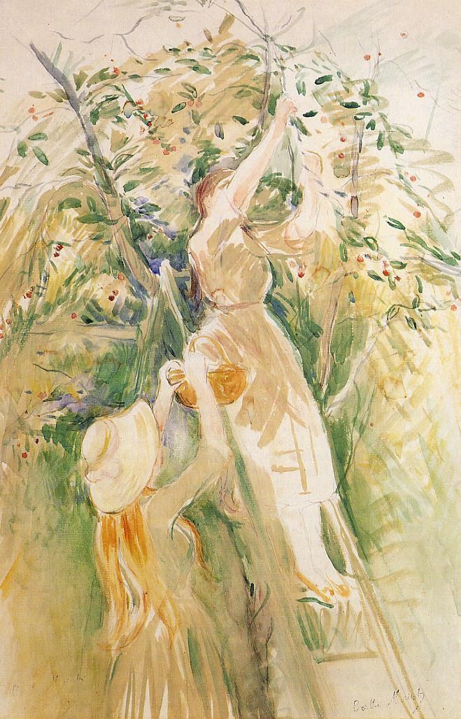 法国画家贝尔特&#183;莫里索(Berthe Morisot)油画作品