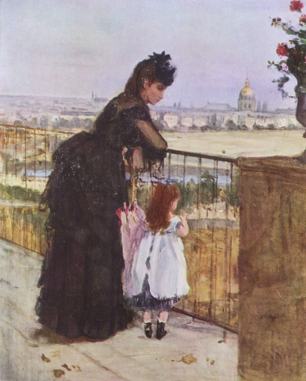 法国画家贝尔特&#183;莫里索(Berthe Morisot)油画作品