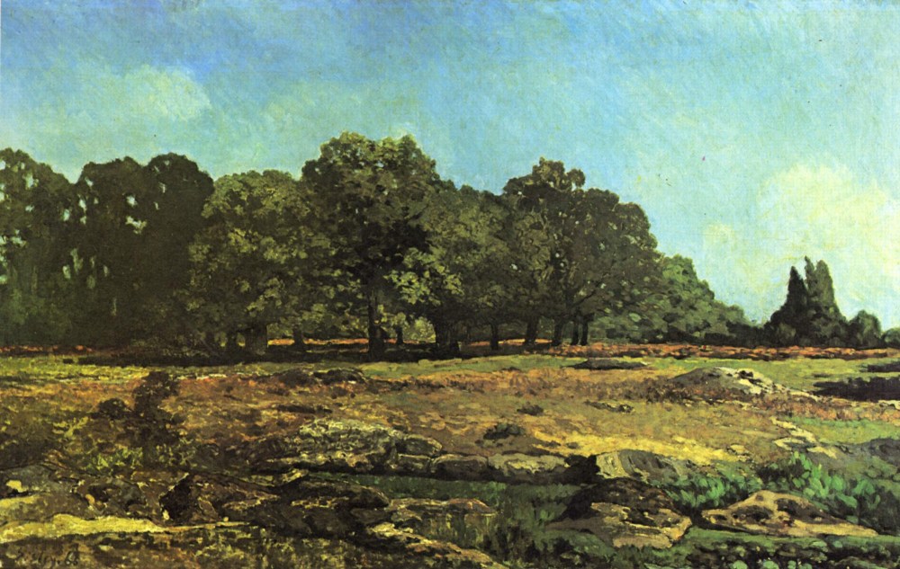 法国画家阿尔弗莱德&#183;西斯莱(Alfred Sisley)风景