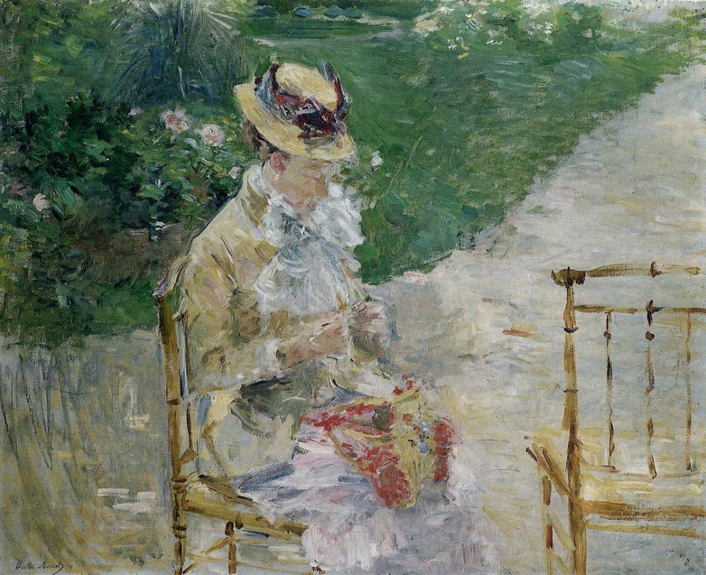 法国画家贝尔特&#183;莫里索(Berthe Morisot)油画作品