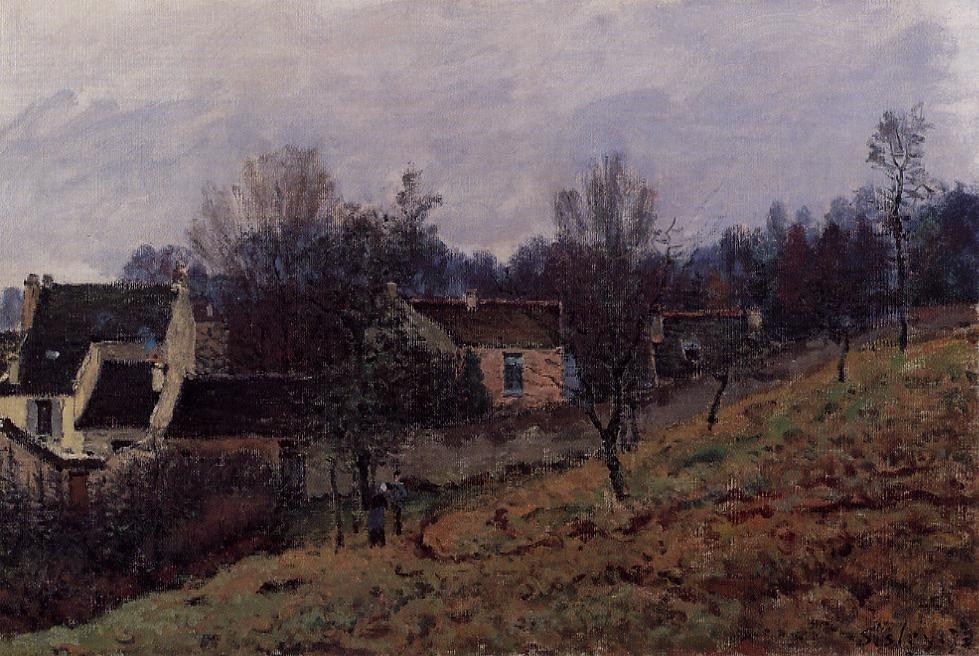 法国画家阿尔弗莱德&#183;西斯莱(Alfred Sisley)风景