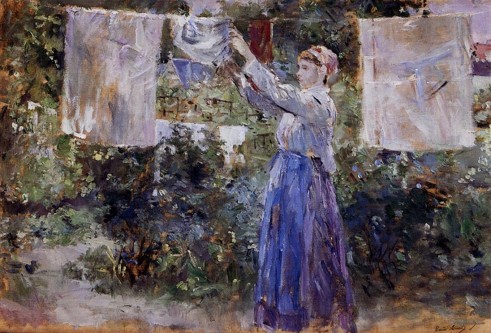 法国画家贝尔特&#183;莫里索(Berthe Morisot)油画作品