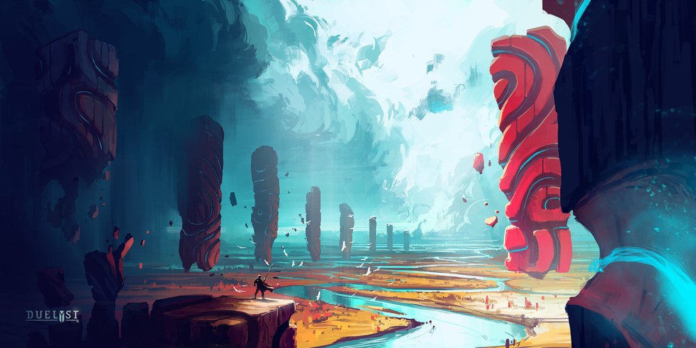 Anton Fadeev  《 决 斗 英 雄（Duelyst）》场景概念设