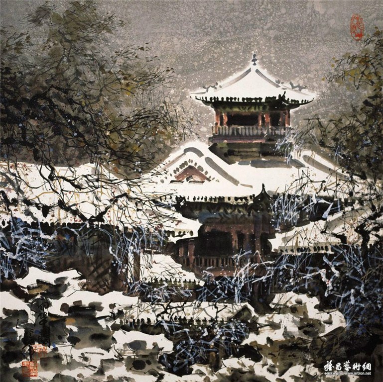 许全群国画山水作品