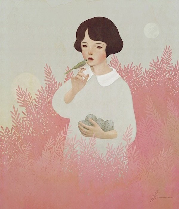 韩国插画师 Jiwoon Pak 水彩插画欣赏