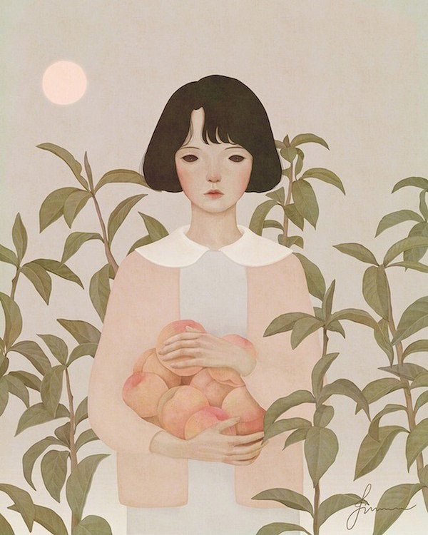 韩国插画师 Jiwoon Pak 水彩插画欣赏