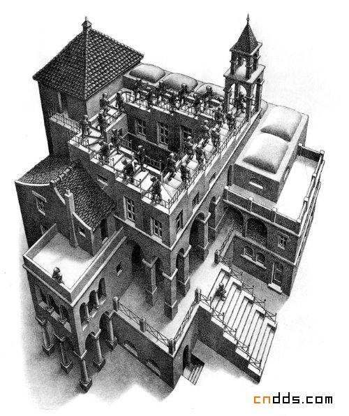 错觉图形大师M.C.Escher