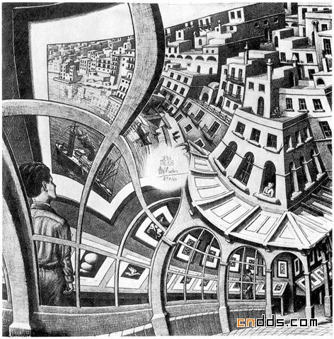 错觉图形大师M.C.Escher