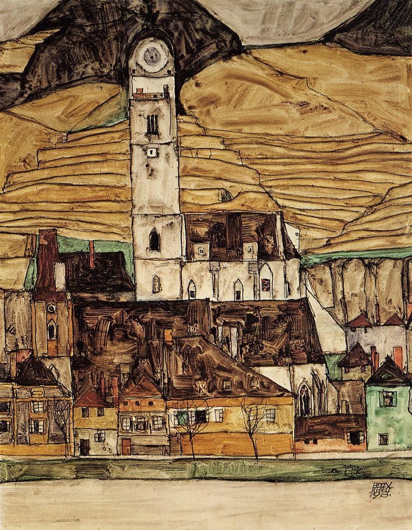 奥地利埃贡&#183;席勒（Egon Schiele）油画作品欣赏