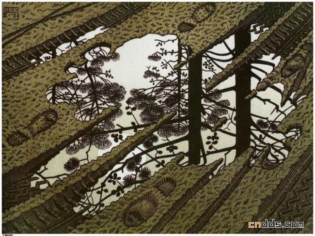 错觉图形大师M.C.Escher