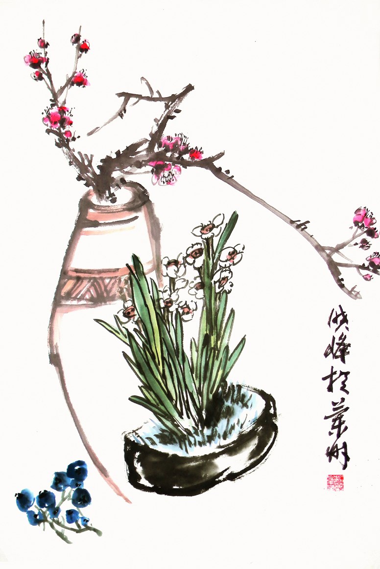 国画小品 花鸟