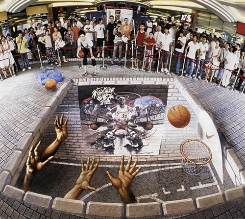 意大利街头3D绘画大师Kurt Wenner：街头作品秀