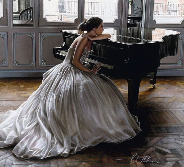 浪漫爱情绘画-Rob Hefferan