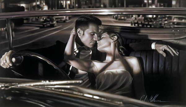 浪漫爱情绘画-Rob Hefferan